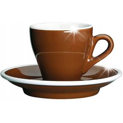 FILIŻANKA do espresso CILIO 50ml brązowa spodek FILIŻANKA do espresso CILIO 50ml brązowa spodek