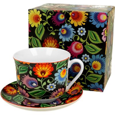 Filiżanka Do Kawy I Herbaty Porcelanowa Ze Spodkiem Duo Etnic 470 Ml Filiżanka Do Kawy I Herbaty Porcelanowa Ze Spodkiem Duo Etnic 470 Ml