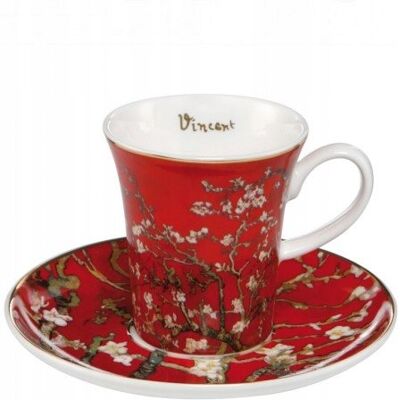 Filiżanka espresso Almond Tree Red 100 ml Vincent van Gogh Goebel Filiżanka espresso Almond Tree Red 100 ml Vincent van Gogh Goebel
