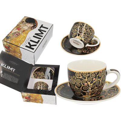 Filiżanka Espresso Ze Spodkiem - G. Klimt, Drzewo Życia (Carmani) Filiżanka Espresso Ze Spodkiem - G. Klimt, Drzewo Życia (Carmani)