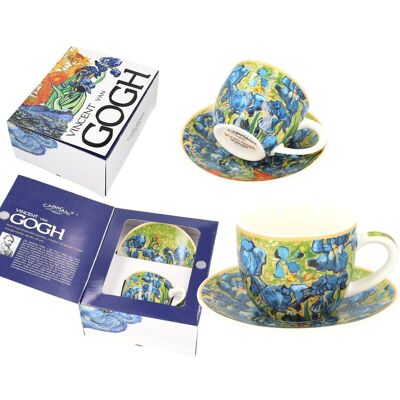 Filiżanka Espresso Ze Spodkiem - V. Van Gogh, Irysy (Carmani) Filiżanka Espresso Ze Spodkiem - V. Van Gogh, Irysy (Carmani)