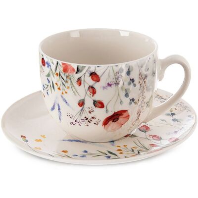 Artemis Filiżanka Maki Ze Spodkiem Porcelanowa Do Picia Kawy Herbaty 260 Ml Artemis Filiżanka Maki Ze Spodkiem Porcelanowa Do Picia Kawy Herbaty 260 Ml