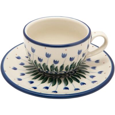 Filiżanka Podwójne Espresso 100 Ml Ze Spodkiem - Ceramika Artystyczna Bolesławiec Filiżanka Podwójne Espresso 100 Ml Ze Spodkiem - Ceramika Artystyczna Bolesławiec