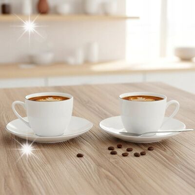 Artemis Filiżanka Porcelanowa Do Picia Kawy Herbaty Biała Porcelanowa 200 Ml Artemis Filiżanka Porcelanowa Do Picia Kawy Herbaty Biała Porcelanowa 200 Ml