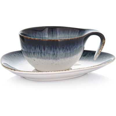 Filiżanka Ze Spodkiem 150 Ml Porcelanowa Do Cappuccino Time Dim DUKA Filiżanka Ze Spodkiem 150 Ml Porcelanowa Do Cappuccino Time Dim DUKA