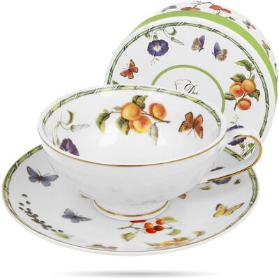 Filiżanka Ze Spodkiem 220 Ml Kwiaty Sweet Dream Porcelana Na Prezent Duo Filiżanka Ze Spodkiem 220 Ml Kwiaty Sweet Dream Porcelana Na Prezent Duo