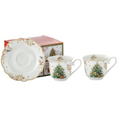 Marco Polo Filiżanki Świąteczne Na Prezent Porcelana Choinka Marco Polo Filiżanki Świąteczne Na Prezent Porcelana Choinka