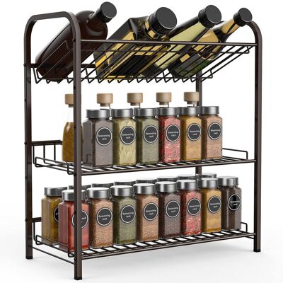 Inny producent FULEADTURE Regał Na Przyprawy 3 Poziomy Organizer Do Kuchni Inny producent FULEADTURE Regał Na Przyprawy 3 Poziomy Organizer Do Kuchni