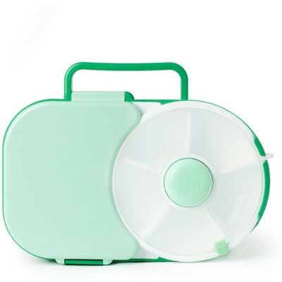 Inny producent Gobe 2in1 Lunchbox & Snack Spinner Śniadaniówka Dla Dzieci, Sage Green Inny producent Gobe 2in1 Lunchbox & Snack Spinner Śniadaniówka Dla Dzieci, Sage Green
