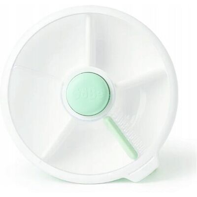 Inny producent GoBe - Szczelny lunchbox z przegródkami Snack Spinner, sage green Inny producent GoBe - Szczelny lunchbox z przegródkami Snack Spinner, sage green