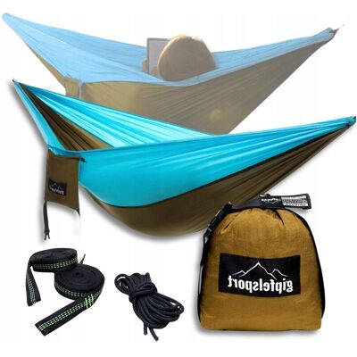 Inny producent Hamak bez drążka Gipfelsport wielokolorowy 250 kg 260 x 145 Inny producent Hamak bez drążka Gipfelsport wielokolorowy 250 kg 260 x 145