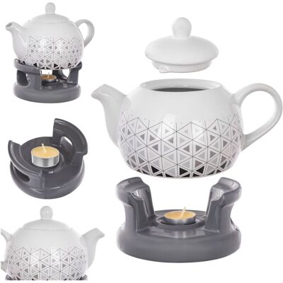 Kadax Dzbanek Do Herbaty Z Podgrzewaczem Na Herbatę Imbryk 1l Ceramiczny Prezent Kadax Dzbanek Do Herbaty Z Podgrzewaczem Na Herbatę Imbryk 1l Ceramiczny Prezent