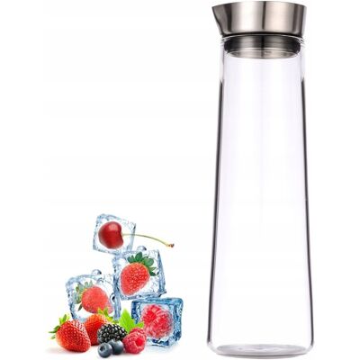 Kamille KARAFKA SZKLANA DO WODY LEMONIADY NAPOJÓW DZBANEK 1,2L Kamille KARAFKA SZKLANA DO WODY LEMONIADY NAPOJÓW DZBANEK 1,2L