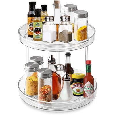 Inny producent KEWUZY Organizer Kuchenny Obrotowy Półka Na Przyprawy 23cm Inny producent KEWUZY Organizer Kuchenny Obrotowy Półka Na Przyprawy 23cm