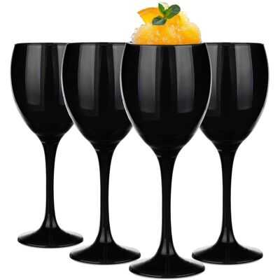 Kieliszki Czarne Glasmark Zestaw 4Szt Na Wino Czerwone Białe 300Ml Kieliszki Czarne Glasmark Zestaw 4Szt Na Wino Czerwone Białe 300Ml