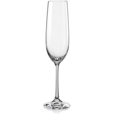VIOLA - Set 6 Champagne Glasses - 190 ml - Crystal Bohemia VIOLA - Set 6 Champagne Glasses - 190 ml - Crystal Bohemia