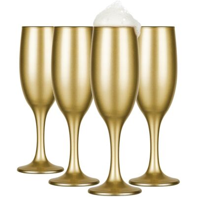 Kieliszki Do Szampana Glasmark Zestaw 4Szt Wysokie Złote 150Ml Kieliszki Do Szampana Glasmark Zestaw 4Szt Wysokie Złote 150Ml