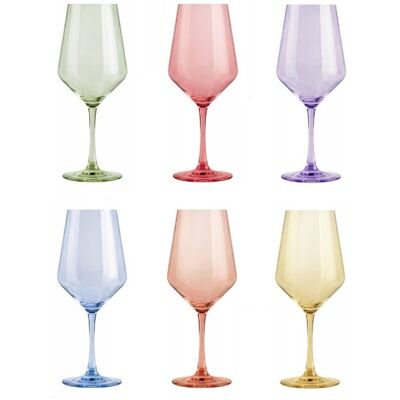 KIELISZKI DO WINA WODY KOLOROWE GLASMARK JOYFUL 470 ML x 6 SZT KIELISZKI DO WINA WODY KOLOROWE GLASMARK JOYFUL 470 ML x 6 SZT