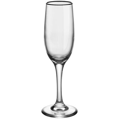 Kieliszki Florina Sevilla 180 ml 6 szt. czarny rant szkło Kieliszki Florina Sevilla 180 ml 6 szt. czarny rant szkło