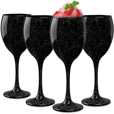 Kieliszki Glasmark Zestaw 4Szt Na Wino Czerwone Białe Galaxy Czarny 300Ml Kieliszki Glasmark Zestaw 4Szt Na Wino Czerwone Białe Galaxy Czarny 300Ml