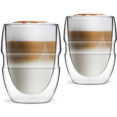 Vialli Design Komplet 2 szklanek z podwójną ścianką 300ml Sferico Vialli Design Komplet 2 szklanek z podwójną ścianką 300ml Sferico
