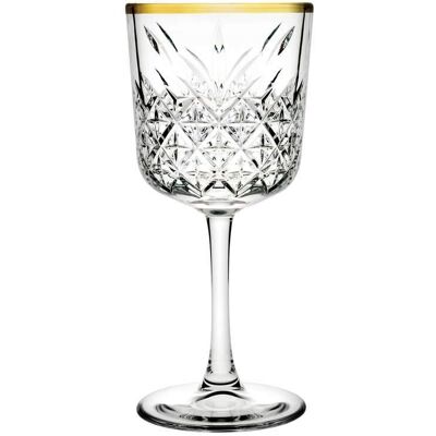 Komplet 4 kieliszków Timeless Gold do wina 330 ml PASABAHCE Komplet 4 kieliszków Timeless Gold do wina 330 ml PASABAHCE