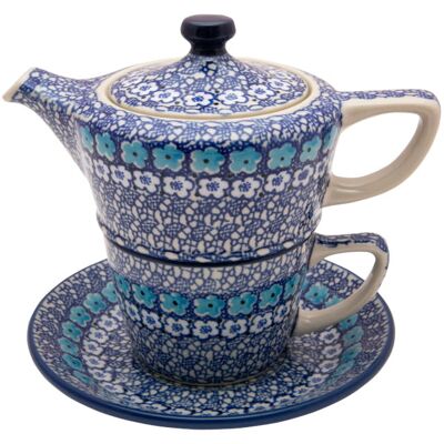 Komplet Czajnik 300 Ml Filiżanka 200 Ml - Ceramika Artystyczna Bolesławiec Komplet Czajnik 300 Ml Filiżanka 200 Ml - Ceramika Artystyczna Bolesławiec
