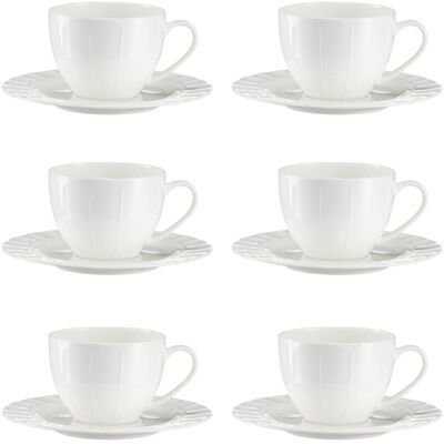 Komplet Filiżanek Porcelanowych 260 Ml 6 Sztuk Mattina Villa Italia Komplet Filiżanek Porcelanowych 260 Ml 6 Sztuk Mattina Villa Italia
