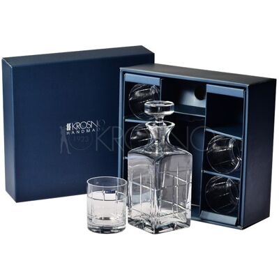 Komplet szklanek i karafka do whisky KROSNO Noble, 7 elementów Komplet szklanek i karafka do whisky KROSNO Noble, 7 elementów