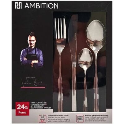 Komplet sztućców Ambition Roma 24 el. Komplet sztućców Ambition Roma 24 el.