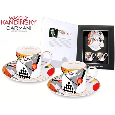 Carmani Kpl. 2 filiżanek espresso - Wassily Kandinsky. Orange/1923r. Carmani Kpl. 2 filiżanek espresso - Wassily Kandinsky. Orange/1923r.