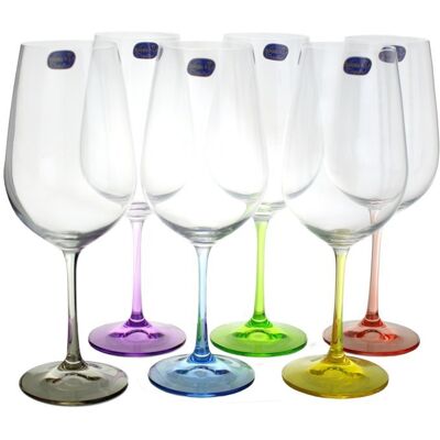 Kpl. kieliszków do wina czerwonego / wody 550 ml (6szt) Bohemia - RAINBOW 4SB.RA.792848 Kpl. kieliszków do wina czerwonego / wody 550 ml (6szt) Bohemia - RAINBOW 4SB.RA.792848