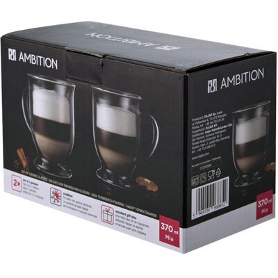 Ambition Kpl. Szklanek Termicznych Mia 370ml Ambition Kpl. Szklanek Termicznych Mia 370ml