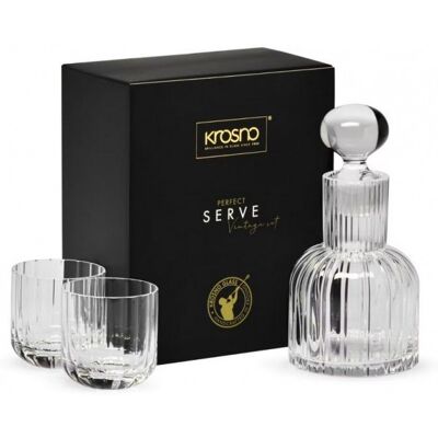 Krosno Komplet Perfect Serve Vintage Karafka 650 Ml I 2 Szklanki 300 Ml Krosno Komplet Perfect Serve Vintage Karafka 650 Ml I 2 Szklanki 300 Ml
