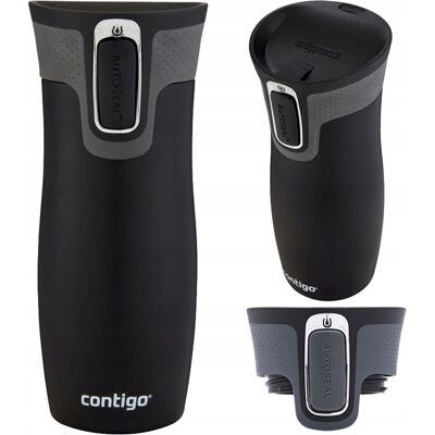 KUBEK TERMICZNY CONTIGO WEST LOOP 2.0 MAT BLACK - 470ML - BLOKADA - BEZ BPA KUBEK TERMICZNY CONTIGO WEST LOOP 2.0 MAT BLACK - 470ML - BLOKADA - BEZ BPA
