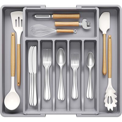 Inny producent Lifewit Organizer do Szuflady Kuchennej na Sztućce, Rozszerzalna Wkład do Szuflad, Plastikowe Taca na Sztućce na Łyżki/Widelce/Noże, Głębokość 42,4 .. Inny producent Lifewit Organizer do Szuflady Kuchennej na Sztućce, Rozszerzalna Wkład do Szuflad, Plastikowe Taca na Sztućce na Łyżki/Widelce/Noże, Głębokość 42,4 ..