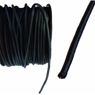 Boni-shop Linka gumowa ekspandor 8mm 50m – czarny sznur do plandek i siatek Boni-shop Linka gumowa ekspandor 8mm 50m – czarny sznur do plandek i siatek