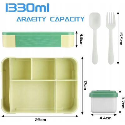 Inny producent LITIMKAT Pojemnik Na Lunch Dla Dzieci 1330ml Zielony Inny producent LITIMKAT Pojemnik Na Lunch Dla Dzieci 1330ml Zielony
