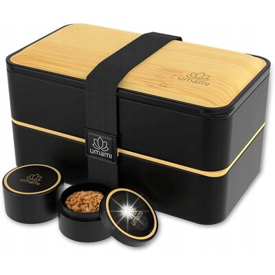 Inny producent Lunchbox Umami Original Pojemnik na Jedzenie Bamboo Black 1500 ml / Umami Inny producent Lunchbox Umami Original Pojemnik na Jedzenie Bamboo Black 1500 ml / Umami