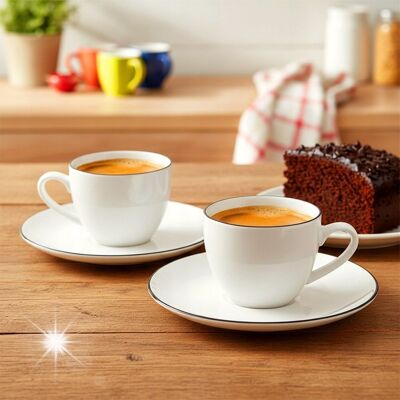 Artemis Mała Filiżanka do Picia Kawy Espresso Biała Porcelanowa 100 ml Artemis Mała Filiżanka do Picia Kawy Espresso Biała Porcelanowa 100 ml