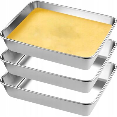 Inny producent METALOWE BLACHY DO PIECZENIA PANIEROWANIA MIĘS WYPIEKÓW ZESTAW 3 SZTUKI Inny producent METALOWE BLACHY DO PIECZENIA PANIEROWANIA MIĘS WYPIEKÓW ZESTAW 3 SZTUKI