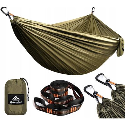 Inny producent NATUREFUN Lekka Hamak Campingowy 300kg 300x200cm Nylon Inny producent NATUREFUN Lekka Hamak Campingowy 300kg 300x200cm Nylon
