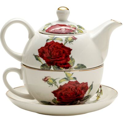 P4y, Filiżanka Z Czajniczkiem Tea For One Roses, Róże P4y, Filiżanka Z Czajniczkiem Tea For One Roses, Róże