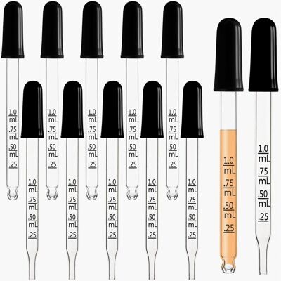 Inny producent PIPETY 1ML 10 SZTUK SZKLANE KROPLOMIERZE MIARKA ZAKRAPLACZ TRWAŁE Inny producent PIPETY 1ML 10 SZTUK SZKLANE KROPLOMIERZE MIARKA ZAKRAPLACZ TRWAŁE