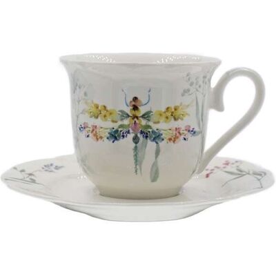 ART Pl Papillon Kpl. 2 Filiżanek Ze Spodkiem 220ml ART Pl Papillon Kpl. 2 Filiżanek Ze Spodkiem 220ml