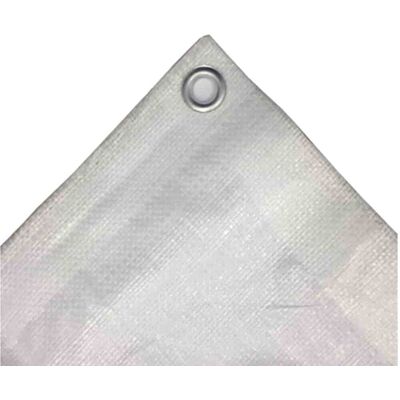 Boni-shop Plandeka ochronna, 3x5m, biała, 180g/m², wodoodporna z filtrem UV Boni-shop Plandeka ochronna, 3x5m, biała, 180g/m², wodoodporna z filtrem UV