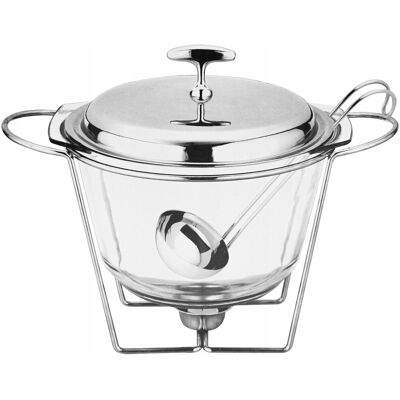 ZILNER PODGRZEWACZ SZKLANY DO POTRAW - WAZA STALOWY 3,8L ZILNER PODGRZEWACZ SZKLANY DO POTRAW - WAZA STALOWY 3,8L