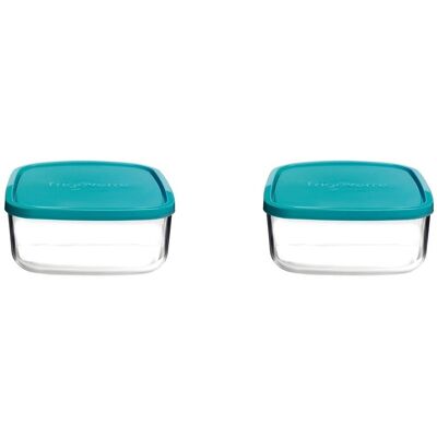 Inny producent Pojemniki Bormioli Rocco Frigoverre Square 19 cm 1,6L 2 szt. szklane Inny producent Pojemniki Bormioli Rocco Frigoverre Square 19 cm 1,6L 2 szt. szklane