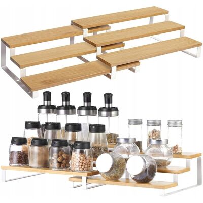 Inny producent PÓŁKA ORGANIZER KUCHENNY STOJAK NA PRZYPRAWY ZESTAW 2 SZT 3 POZIOMY WSUWANE Inny producent PÓŁKA ORGANIZER KUCHENNY STOJAK NA PRZYPRAWY ZESTAW 2 SZT 3 POZIOMY WSUWANE