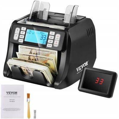 Profesjonalna Liczarka Banknotów Vevor Z Detekcją Fałszerstw Uv Mg Ir Dd Profesjonalna Liczarka Banknotów Vevor Z Detekcją Fałszerstw Uv Mg Ir Dd